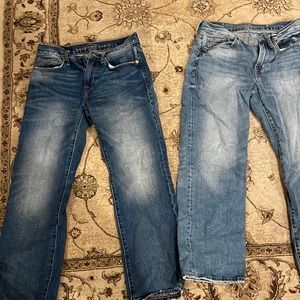 Men’s American eagle classic boot cut and loose jeans